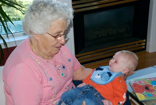 Great Grandma Enns and Damien